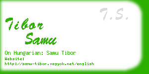 tibor samu business card